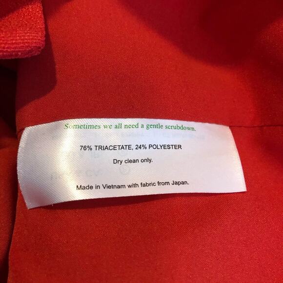 MM Lafleur red button front blazer size 0 Petite 0P - Picture 8 of 14